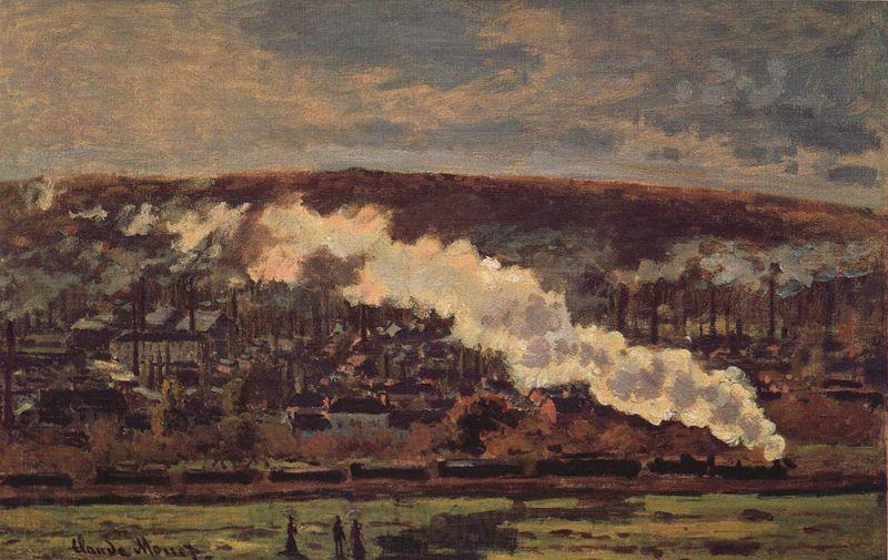 Claude Monet The Goods Train Spain oil painting art